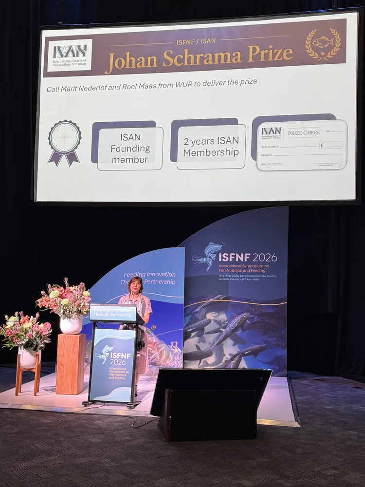 Schrama Prize presentation at ISFNF 2026 in Darwin